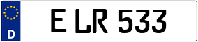 Truck License Plate
